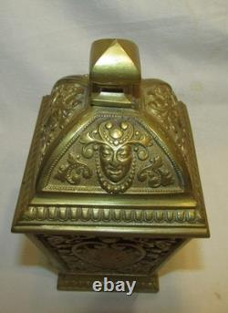 NECESSAIRE A FUMEUR SERVICE BRONZE DORE Napoléon III antique ornate desk smoke