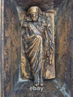 Napoléon 1er Boîte sarcophage en bronze massif patine conservée ca 1850