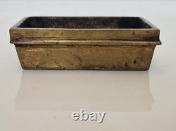 Napoléon 1er Boîte sarcophage en bronze massif patine conservée ca 1850