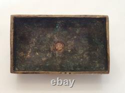 Napoléon 1er Boîte sarcophage en bronze massif patine conservée ca 1850