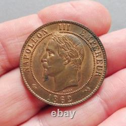 Napoléon III, Tête laurée 10 Centimes 1862 K Bordeaux
