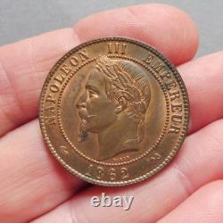 Napoléon III, Tête laurée 10 Centimes 1862 K Bordeaux