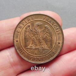 Napoléon III, Tête laurée 10 Centimes 1862 K Bordeaux