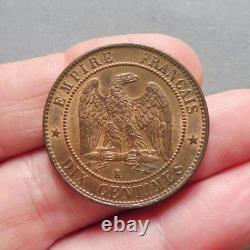 Napoléon III, Tête laurée 10 Centimes 1862 K Bordeaux