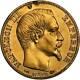 Napoleon Iii Trial Uniface Bronze Doré Avers 20 Francs Or Pcgs