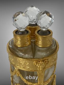 Necessaire A Parfums En Bronze Doré Et Verre Epoque Napoleon III