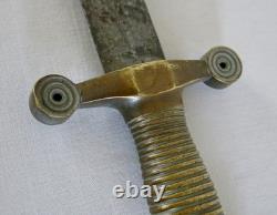 OBJET ANCIEN, poignée bronze, acier, collection