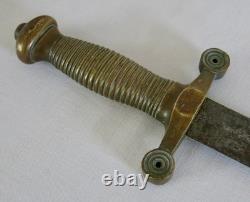 OBJET ANCIEN, poignée bronze, acier, collection