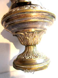 Objet religieux Napoléon III, encensoir en bronze doré sculpté d'angelots