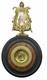 Ornement Bronze Xix &egrave;me M&eacute;daillon De Napol&Eacute;on Suspendu &agrave; Une Lyre