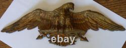 Ornement en bronze XIXème empire représentant un aigle napoléonien (marquages)
