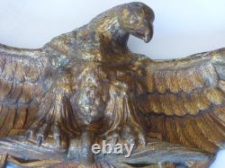 Ornement en bronze XIXème empire représentant un aigle napoléonien (marquages)