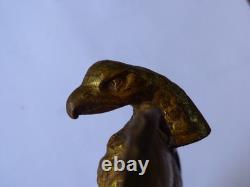 Ornement en bronze XIXème empire représentant un aigle napoléonien (marquages)