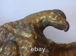 Ornement en bronze XIXème empire représentant un aigle napoléonien (marquages)