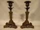 Paire Bougeoir Bronze Epoque Napoleon Iii 19&eacute;me Decor Marin Candlestick Flambeau