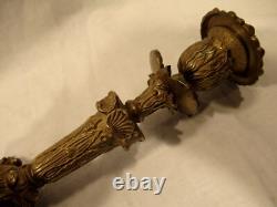 PAIRE BOUGEOIR BRONZE EPOQUE NAPOLEON III 19éme DECOR MARIN candlestick flambeau