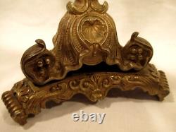 PAIRE BOUGEOIR BRONZE EPOQUE NAPOLEON III 19éme DECOR MARIN candlestick flambeau