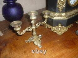 PENDULE EN BRONZE NAPOLEON III XIX em