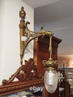 Paire APPLIQUES bronze doré Napoléon III XIXème tête aigle Couronne 140MAG 26/01