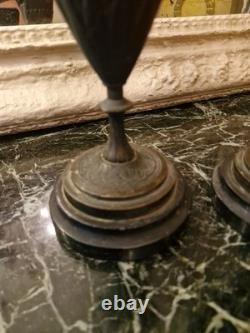 Paire D'aiguière En Bronze A Décor D'angelots Napoléon III