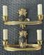 Paire D'appliques En Bronze D&eacute;cor Cariatides D'indig&egrave;nes &Eacute;poque Napol&eacute;on Iii
