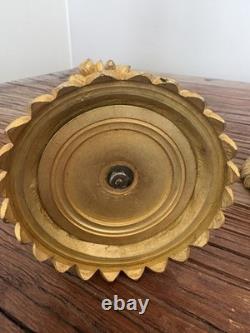 Paire De Bougeoirs Candelabre Albatre Et Bronze Anges Angelots Putti Napoleon 3
