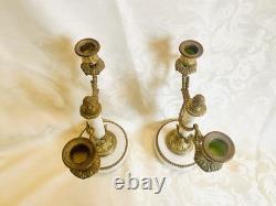 Paire De Bougeoirs Candélabres Style Louis XVI période Napoleon III