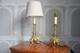 Paire De Bougeoirs Napoleon Iii En Bronze Electrifies