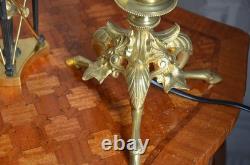 Paire De Bougeoirs Napoleon III En Bronze Electrifies
