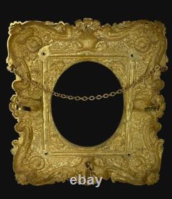 Paire De Cadres Époque Napoléon III En Bronze Doré A L Or De Style Louis XV