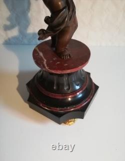 Paire De Candélabre En Bronze A Fleurs Dorees Napoleon III