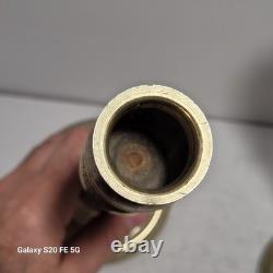 Paire De Grands Bougeoir Bronze Doré Empire 19ème