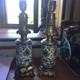 Paire De Lampes Xixeme En Fa&iuml;ence De Longwy &Eacute;maux