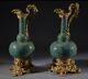 Paire De Vase En Porcelaine De Chine Montée En Bronze Napoléon Iii