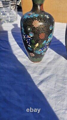 Paire De Vases Émaux Cloisonnés, Japon, Fin XIXème