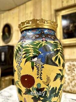 Paire De Vases En Cloisonné Et Bronze Doré, Napoléon III