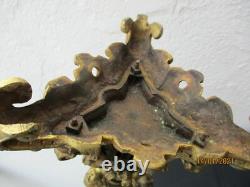 Paire chandeliers bronze décor chérubins putti d'époque Napoleon III candlestick