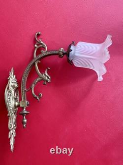 Paire d'appliques bronze Napoléon III années 50 made in France