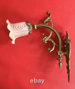 Paire d'appliques bronze Napoléon III années 50 made in France