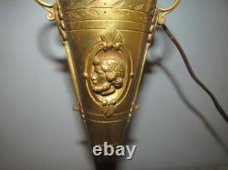 Paire de Candélabre Chandelier Bronze Marbre 6 Feux Napoleon III 66CM
