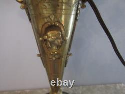 Paire de Candélabre Chandelier Bronze Marbre 6 Feux Napoleon III 66CM