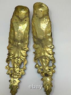 Paire de Cariatide Bronze Doré Napoleon III 19 th