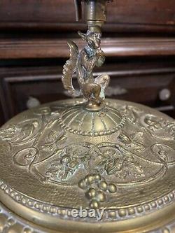 Paire de Cassolette Bronze Doré Marbre Empire Napoleon III Pendule Coupe Ancien