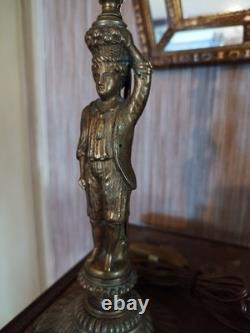 Paire de Pieds de Lampes en Bronze