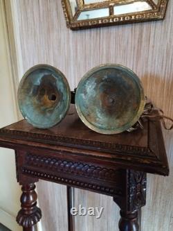 Paire de Pieds de Lampes en Bronze