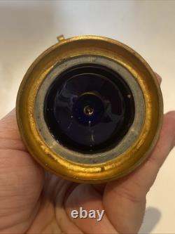 Paire de Vases Ancien Sèvres Porcelaine Bleu et Bronze Ormolu