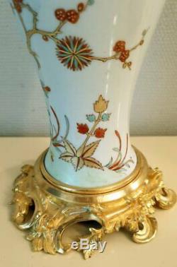 Paire de Vases en Porcelaine de Chine Sanson Montés Bronze d'époque Napoléon III