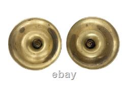 Paire de bougeoirs en bronze ciselé XIX? Napoléon III style Empire H25,6 cm