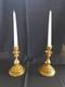 Paire De Candélabre Bougeoir En Bronze Doré époque Xix Vers 1860 Napoléon Iii