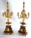 Paire De Cand&eacute;labres Napol&eacute;on Iii Chandeliers Bronze Candelabras Pendule Clock